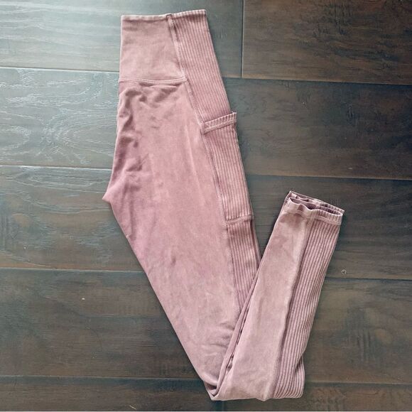 aerie Offline Free People Inspired Acid-Washed Rusty Pink Leggings | Size: S - Picture 1 of 10